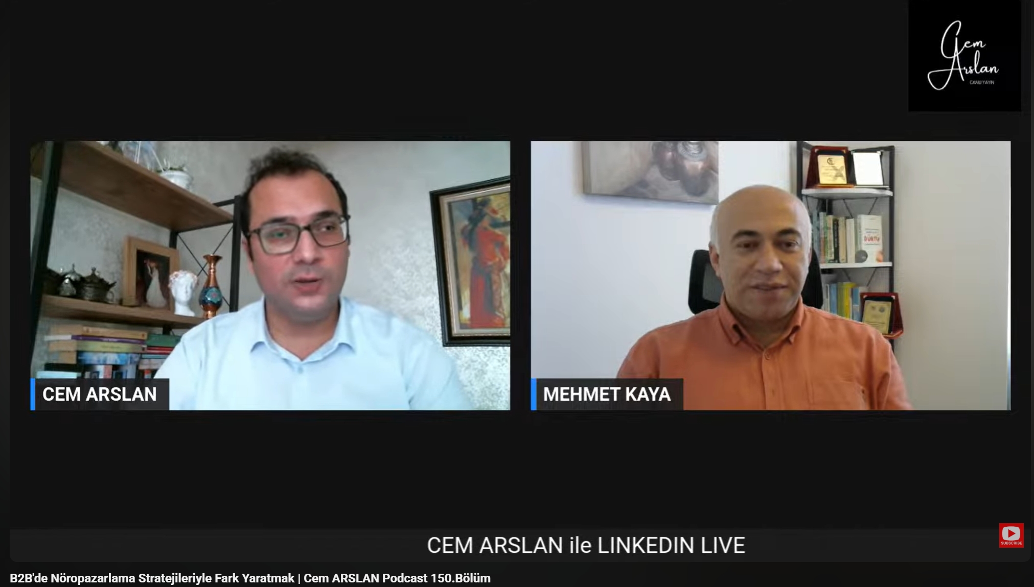 Cem Arslan Youtube Kanalı Konuk